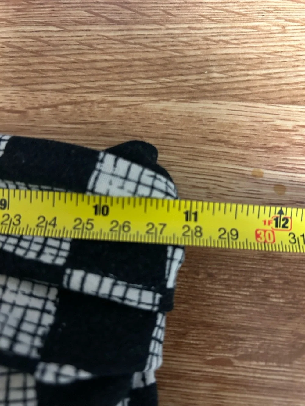 Bel Kazan Anthropologie Soho Ruched Waist Jersey Knit Pants Checkered B&W M - Picture 6 of 7